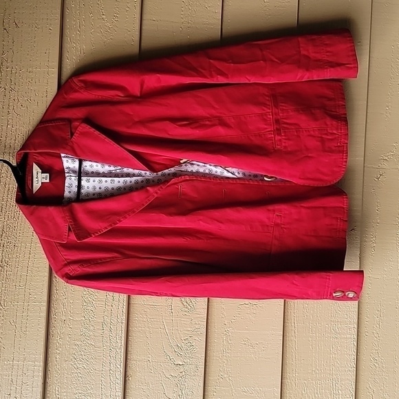 L L Bean women’s blazer IN RED SIZE 14 P - Picture 5 of 8